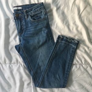 Zara raw hem skinny jeans